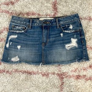 Abercrombie & Fitch denim mini skirt